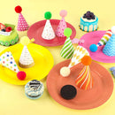 10 PCS Colorful Mini Party Hats for Stuffed Animals Lovely Paper Cone Tiny Birthday Hats for Stuffed Animals Pets Baby, Accessories — 8