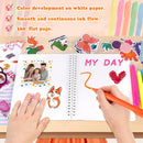 Nsrzua DIY Journal Kit for Girls,Toys for Ages 8-14 and Birthday Gifts for Girls | orange-yellow — 4