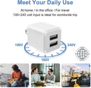 USB A Wall Charger,Dual Port Cube Power Adapter Charger Plug Block Charger photo 5