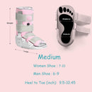 Medibot Medical Grade Fracture Boot - Adjustable Walking Cast for Foot & Ankle Injuries Secure Support for Broken Foot or Severe Sprain,Women's Medium,Grey & Light Pink,Fits women's Shoe Size 7-10'' — 5