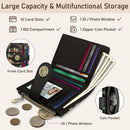 Kelvoris Bookshelves Skull Goth Small Rfid Women Wallet Zipper Coin Pocket — 4