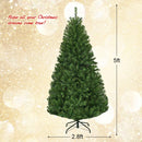 COSTWAY 5 FT Pre-lit Christmas Tree, Artificial Holiday Xmas Tree — 6