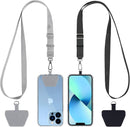 CACOE Phone Lanyard, Black+Gray, 2 Pack photo 1
