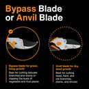 Fiskars Bypass Pruning Shears, 5/8" Cut Capacity Garden Clippers | Bypass Pruner — 6