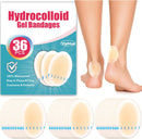 36PCS Hydrocolloid Blister Bandages – Blister Prevention & Recovery – Waterproof Blister Pads & Blister Cushions for Heel, Toe & Foot, Ellipse Heel Pack — 1