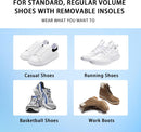 FEELLIFE Plantar Fasciitis Insoles, High Arch Support Inserts for Men Women, Heavy Duty Flat Feet Pain Relief Orthotics for Athletic Shoes & Work Boots for All Day Standing [Men 9-9.5|Women 11-11.5] - Blue — 6