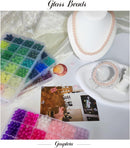 2500PCS 8mm Glass Beads Bracelet Making Kit, 96 Colors Crystal Beads for Jewelry Making, 4 Box Round Beads Suitable… — 4