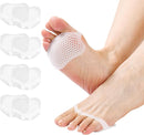 Hoogoo Toe Pads, Upgraded Ball of Toe Cushions 8 Pack Metatarsal Pads Ball of Foot Pads Callus Foot Pain Relief Bunion Forefoot Cushioning Relief Women 1