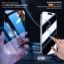 QHOHQ 3 Pack Screen Protector for iPhone 15 Pro [6.1 Inch] with 3 Pack Camera Lens Protector, Tempered Glass Film, HD Clear, 9H Hardness, No Bubbles, Case Friendly — 2