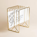 U Brands Mail Organizer, Metal Letter Sorter, Desk Organizer, Gold — 3