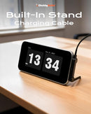 chubbycable 240W Braided USB C Cable with Foldable Stand, Black, 4.9FT 4