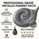 BALTIC DAY Silver Epoxy Resin Pigment Paste 6.7oz (191g) – Highly Concentrated Metallic Silver Resin Colorant for… — 7