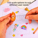 EBOOT 2 Pack Clear Plastic Ruler 6 Inch Straight Ruler for School | White — 2