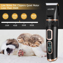 HOLDOG Dog Clippers Professional Heavy Duty Grooming Clipper 3-Speed Low Noise High Power Rechargeable Cordless Pet Tools for Small & Large Dogs Cats Pets with Thick Coats — 4