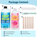 Teexpert Deep Pour Epoxy Resin, 51oz Epoxy Resin Kit for 2-4" Pour Depths, Crystal Clear & High Gloss, Bubble-Free… — 7