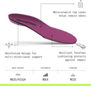 Superfeet All-Purpose Women's High Impact Support Insoles (Berry) - Trim-To-Fit Orthotic Arch Support Inserts for Women's Running Shoes - Professional Grade — 3