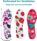 Shoe Insoles for Kids 3 Pairs, Kids Insoles, Toddler Shoe Inserts, Memory Sponge Insole Breathable Latex Shoe Inserts, Cutting Size Soft Washable Replacement Insole (Multicolor) — 5