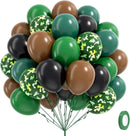 12inch Camo Balloons with Dark Green Brown and Black Balloon | Brown Green — 1