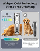 M&M STAR Dog Clippers for Grooming Thick Heavy Coats, All-Metal Body Low Noise…