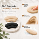 6 Pairs Heel Grips for Shoes, Heel Pads for Shoes Too Big & Loose Shoes, Self-Adhesive Heel Liners to Prevent Heel Slip, Blisters & Rubbing, Soft Shoe Back Protectors for Women Men, Black & Beige - 6-Pair Unisex (3 Black + 3 Beige) — 5