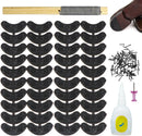 Heel Plates 40 PCS Rubber Shoes Heel Taps Tips Repair Pad Replacement Sets with Professional Shoes Glue Rasp Tool… — 1