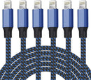 iPhone Charger [Apple MFi Certified] Lightning Cable 6PACK-3/3/6/6/6/10 FT 1