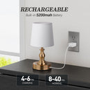PARTPHONER Mini Cordless LED Table Lamp, 5200mAh Rechargeable Battery Operated Lamp, 3-Level Brightness, Touch… — 3