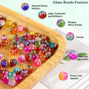 XJRLUK Glass Beads Bracelet Making Kit,1350PCS 48 Colors 8mm Crackle Glass Beads for Jewelry Making, Crystal Glass… — 4