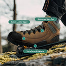 Danner 453 5.5" Waterproof Hiking Boots for Men - Nubuck Leather Upper with Breathable Gore-Tex Lining, Toe Cap, and TFX Traction Outsole - Dark Tan — 6