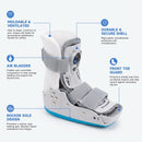 Air Cam Walker Boot for Foot and Ankle Injuries, Short Orthopedic Medical Walker Fracture Boot with Moldable Low-Temperature Thermoplastic Back Support, Walking Boot for Sprained Ankle, Broken Foot (Small) — 2