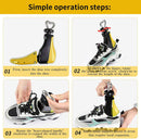4-Way Adjustable Shoe Stretcher for Men & Women, Leather Boot Widener - Fits Wide Feet, Sneakers, Dress Shoes | yellow | 2 — 4