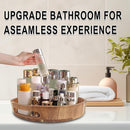 Acacia Wooden Lazy Susan for Table Top-12 Inch Wooden Lazy Susan Turntable with Double Handle-Large Acacia Wooden-Spice Organizer for Countertop, Table, Cabinet — 4