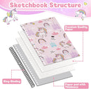 conda 8.5 x 11 Inch Sketchbook, Top Spiral Bound Sketch Pad, 100 Sheets (68 lb/100 GSM), Durable Acid-Free Sketch Paper, Drawing and Sketching Paper for Kids Adult Beginners | 8.5"x11" 1 Pack | Pink — 6