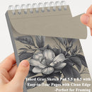 Fuxi Toned Gray Sketchbook, 2-Pack - 5.5" x 8.5", | 85lb/130gsm Charcoal Drawing Paper, 50 Sheets Per Pad. | 5.5" x 8.5" (Pack of 2) — 5