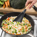 2 Pcs Wooden Handle Silicone Cooking Spoon Set for Nonstick Cookware Cooking, Baking, Stirring ，BPA-Free… — 2