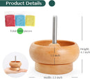 Tilhumt Bead Spinner for Jewelry Making, Effortless Rotating Wooden Clay Bead Spinner with 2 Big Eye Beading Needles… — 5