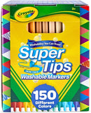Crayola Super Tips Washable Markers for Kids 150ct, Bulk Coloring Markers | 150 Count (Pack of 1) — 1