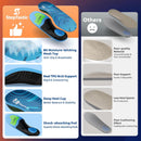 240+ LBS Heavy Duty Support Insoles, High Arch Support Inserts - Blue - M(M8-9/W9-10) — 5