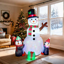 6FT Outdoor Christmas Inflatables Snowman, Inflatable Snowman Penguin Xmas Blow Ups Yard Decor with LED Lights for Yard Lawn Holiday Party Decor, Christmas Decorations Yard Garden Decor — 2