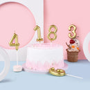 2.76 Inch Classical Gold 13 Number Birthday Candles, Gold Number Candles, Cake Number Candles, Party Celebration — 4