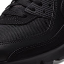 Nike Men's Air Max 90 Leather Low-Top Sneakers - Black/Black/White — 8