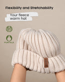 FURTALK Winter Hats for Women Fleece Lined Beanie Knit Chunky Womens Snow Cap — 2
