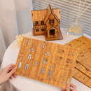 Log Cabin 3D Wooden House Puzzle,DIY Mini Building Model Kit，009 — 4