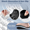2 Pairs Height Increase Insoles for Men & Women - 4D Cloud Comfort Shoe Lifts 0.6"/1.0"/1.4" Memory Foam Heel Cushion Inserts, Breathable Honeycomb, Trimmable US Men 8-11 / Women 5-9 - Black — 6