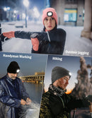 MELASA Unisex Beanie with The Light Hands Free Winter Beanie Gifts for Men — 2