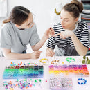 Quefe 64 Colors 2350pcs Pony Beads Bracelet Making Kit Kandi Bead — 6