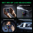 Black Shark Magnetic Phone Cooler 5 Pro - 18 Addressable RGB LEDs, Detachable Grip, APP-Controlled Thermostatic Cooling Fan for iPhone MagSafe/Android/iPad -Gaming/Streaming/Photography photo 6