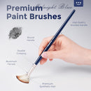 Nicpro 36pcs Paint Brush Set for Acrylic Painting, Oil, Watercolor, Gouache | Blue — 3