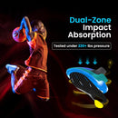 Bukihome Carbon Fiber Insoles -（1 Pair） High Arch & Rigid Support - Extra Energy Return - Non-Cleated Shoes - Running, Hiking - Injury Prevention - Volleyball, Basketball, Racquet Sports - XL - Lake Blue — 2