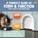 Purrfect Portal Meow Manor® Cat Door Interior Door - No-Flap, Fits Cats Up to 20 lbs, Easy DIY Setup, No Training Needed — 3